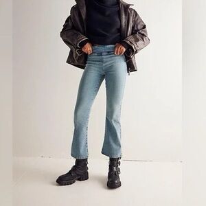 We The Free In My Feelings Cropped Slim Flare Jeans